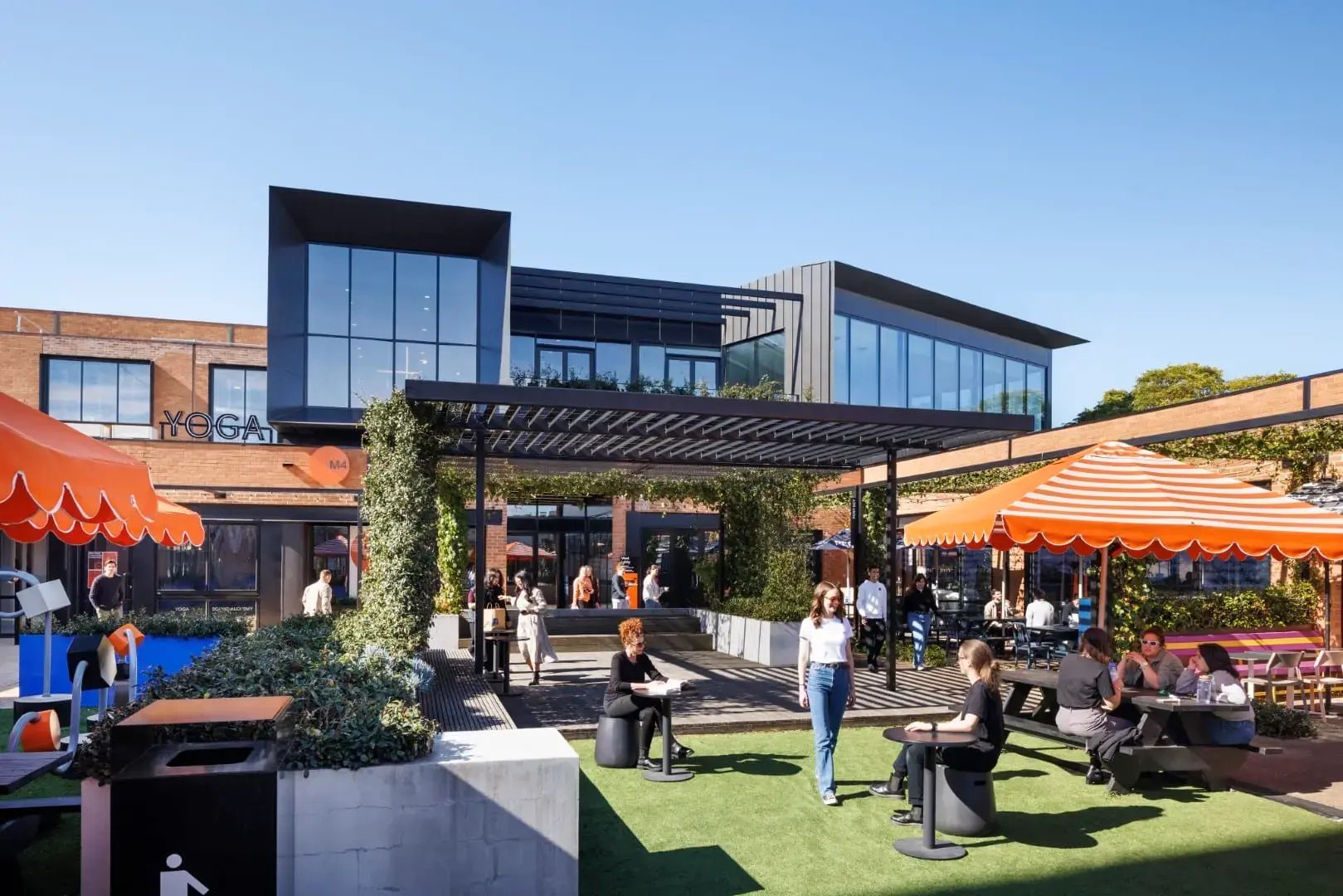 Courtyard of the Morris Moor precinct in Moorabbin, home to 42 Advisory's bayside accounting office at Waterman