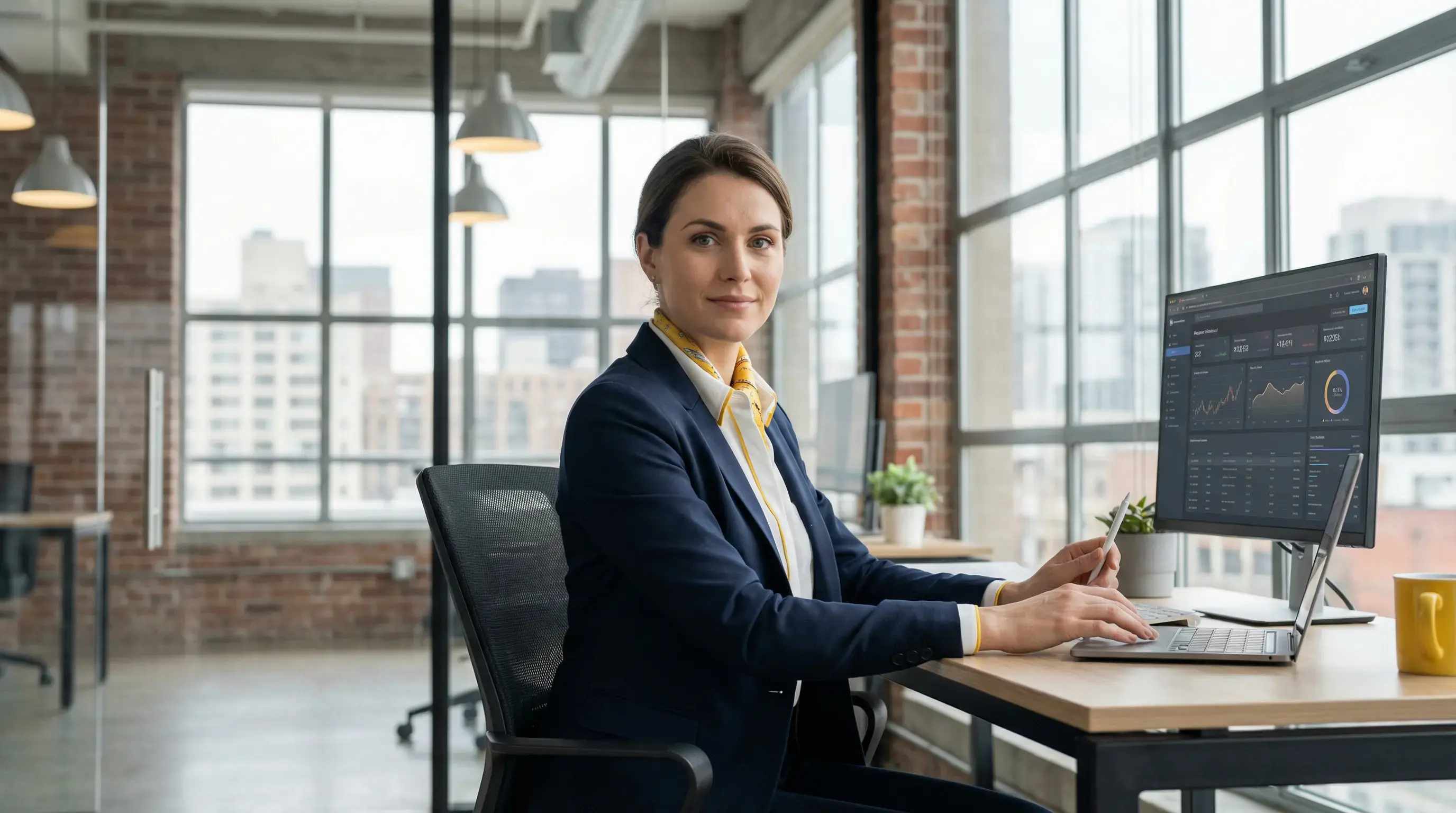 Professional Melbourne accountant working on financial forecast in modern office — representing 42 Advisory’s expert business advisory and 3-way forecasting services