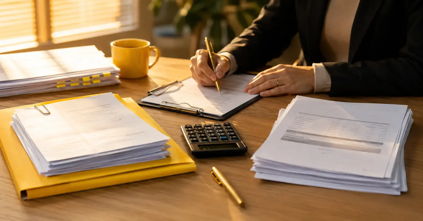 Contractor vs employee classification review: ATO paperwork, contracts and checklist on a Melbourne accountant's desk